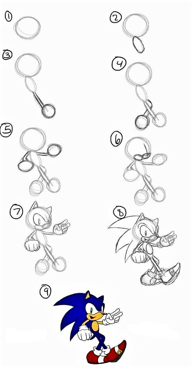 Sonic Idea 8 Drawing Ideas