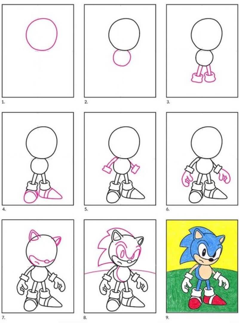 Sonic Idea 9 Drawing Ideas