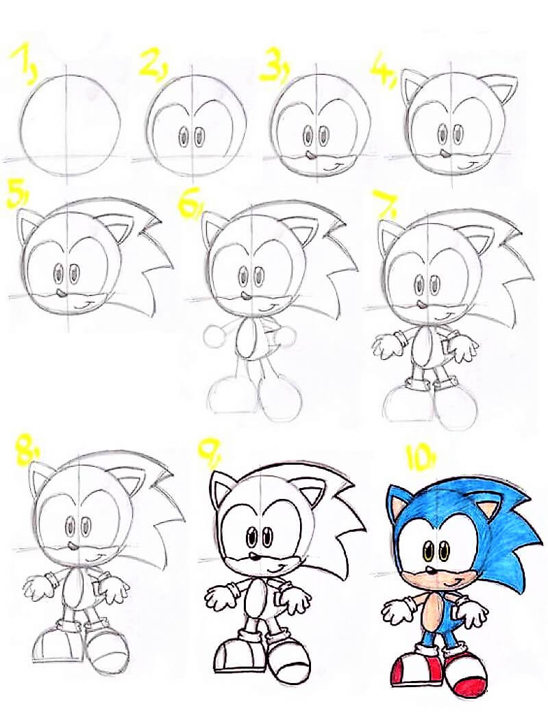 Sonic Sketch Drawing Ideas
