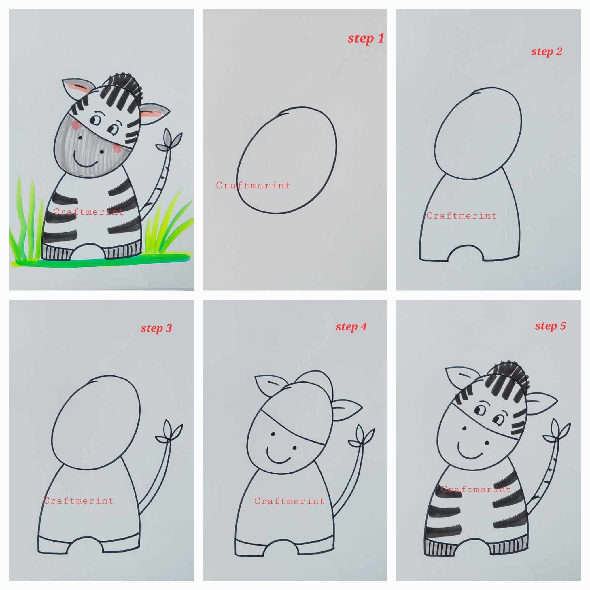 How to draw Zebra idea 13