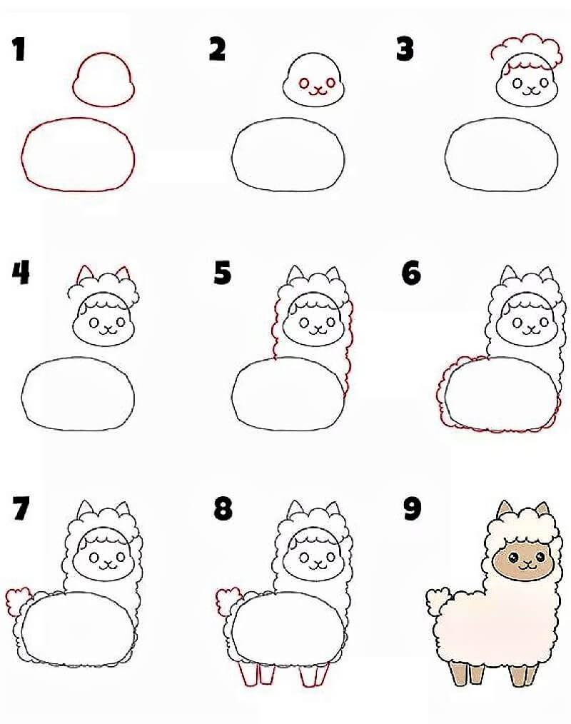 A Llama Idea 10 Drawing Ideas