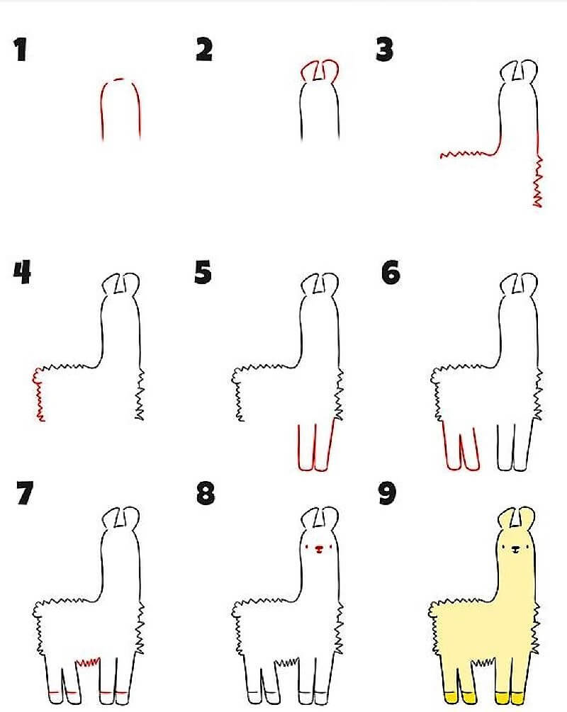 A Llama Idea 12 Drawing Ideas