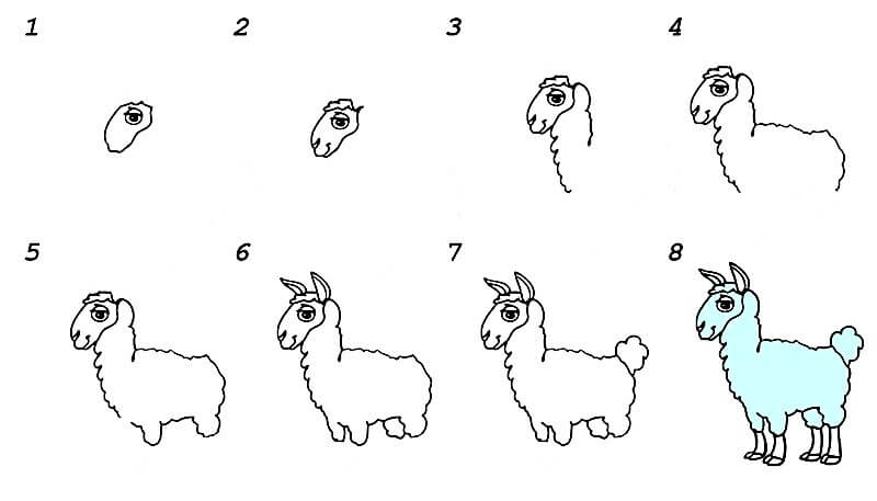 A Llama Idea 15 Drawing Ideas