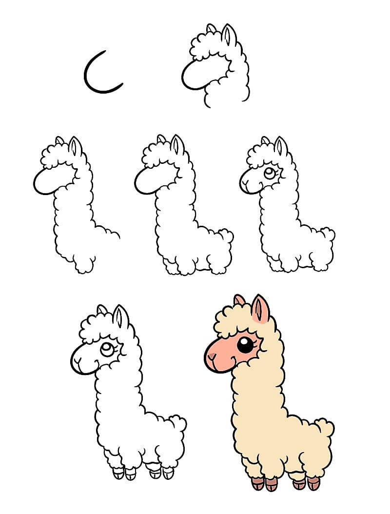 A Llama Idea 17 Drawing Ideas