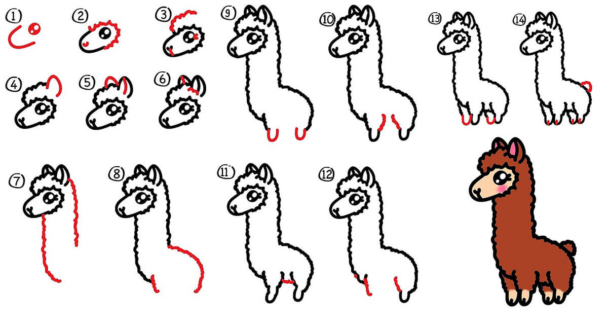 A Llama Idea 6 Drawing Ideas