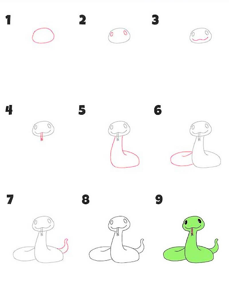 A Simple Snake Drawing Ideas