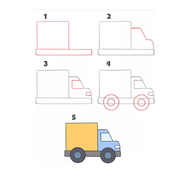 A Simple Truck Drawing Ideas