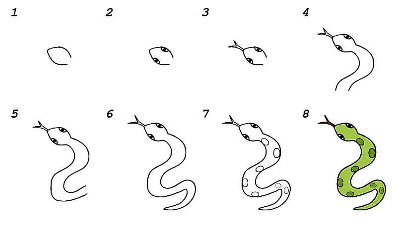 A Snake Idea 13 Drawing Ideas