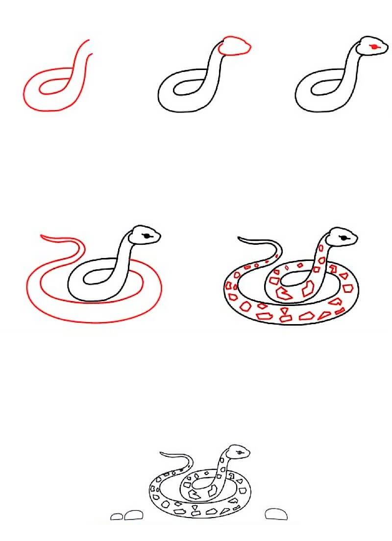 A Snake Idea 21 Drawing Ideas