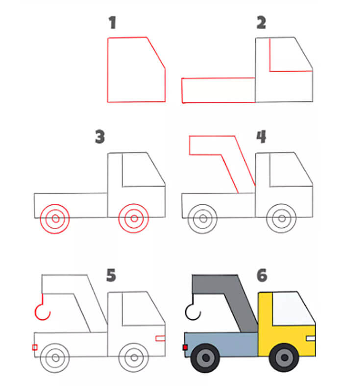 A Tow Truck Drawing Ideas