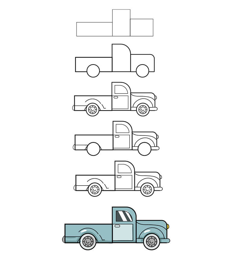 A Truck Idea 13 Drawing Ideas