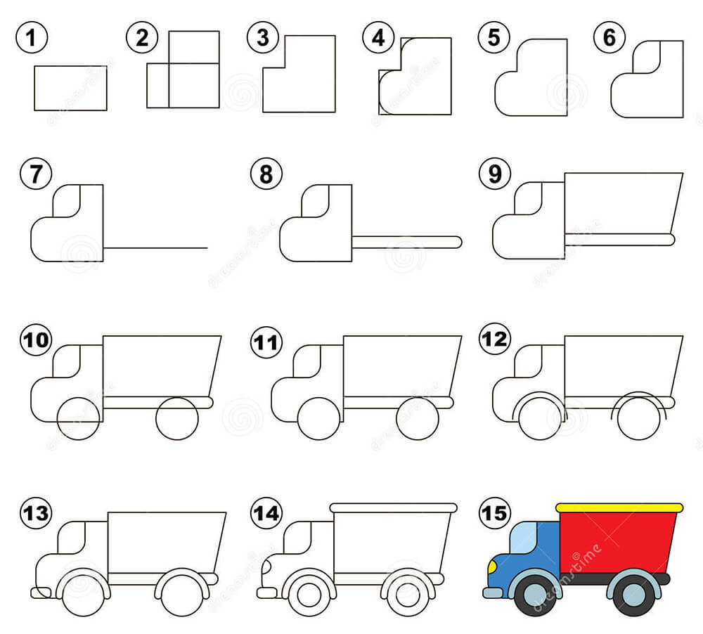 An Old Truck Drawing Ideas