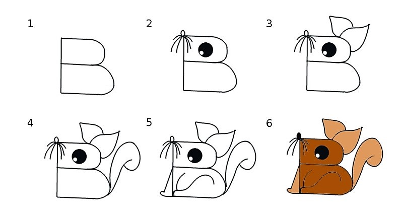 A squirrel idea 12 Drawing Ideas