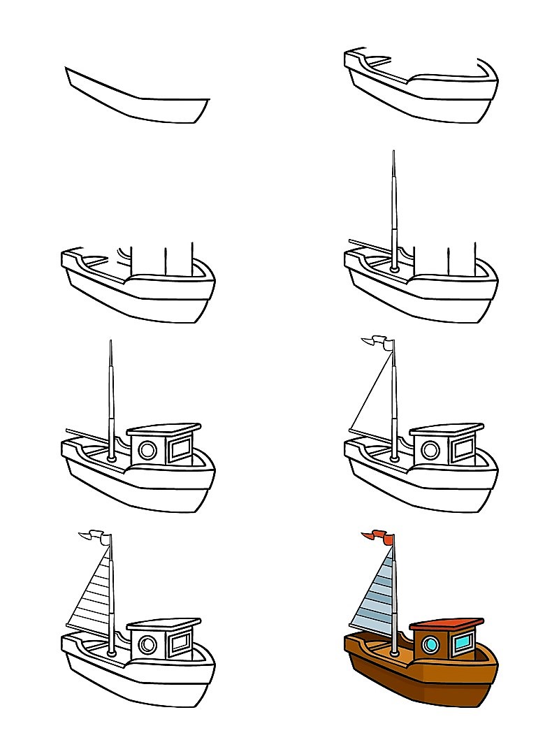Boat Drawing Ideas