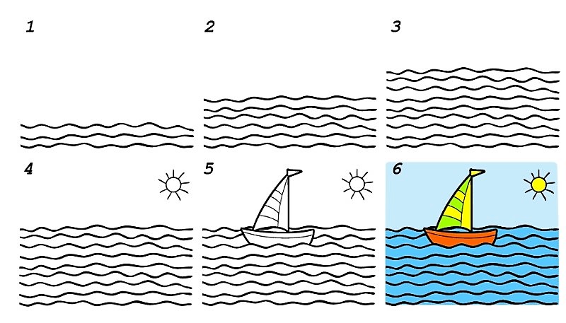 How to draw A boat idea 13