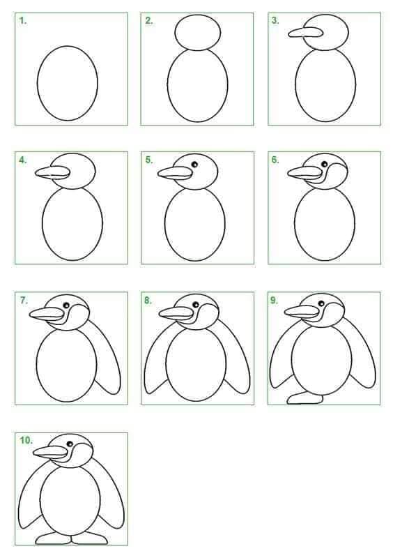 A Penguin - Idea 9 Drawing Ideas