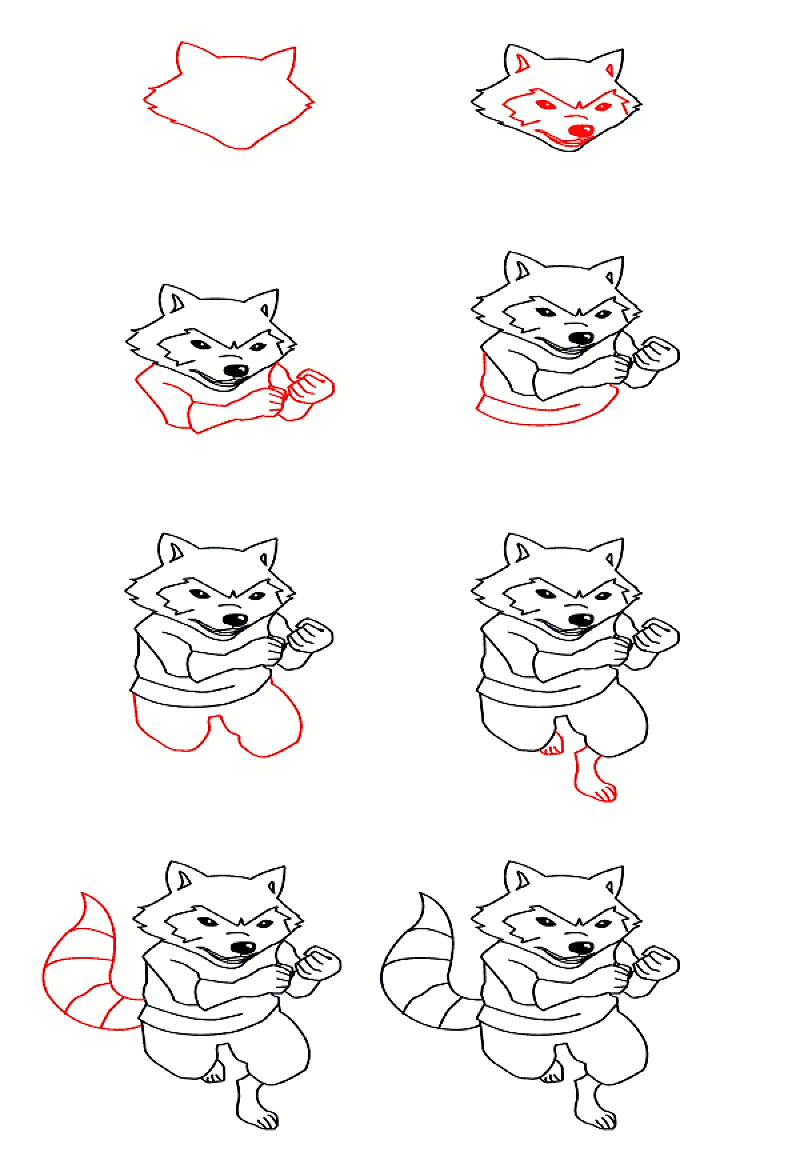 A Raccoon Idea 4 Drawing Ideas