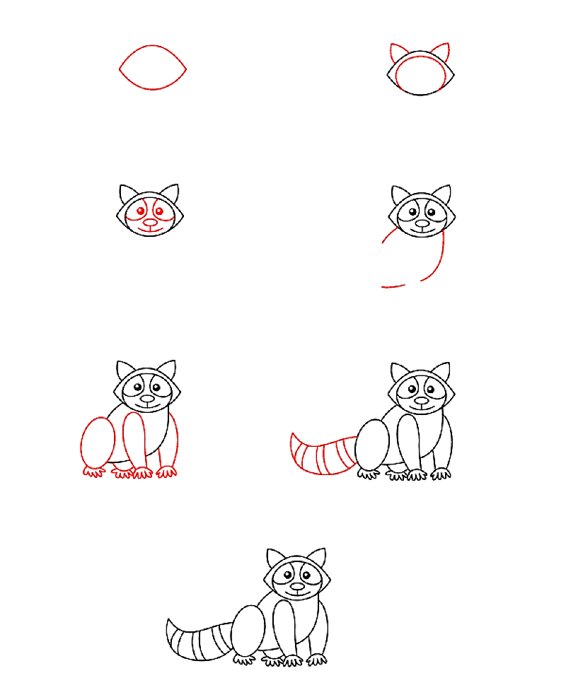 A Raccoon Idea 9 Drawing Ideas
