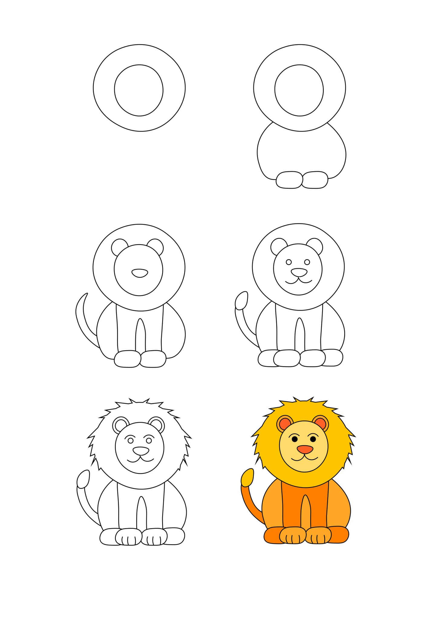 An Easy Lion Drawing Ideas