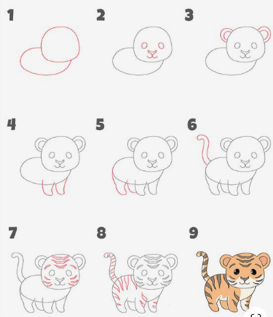 An Easy Tiger Drawing Ideas