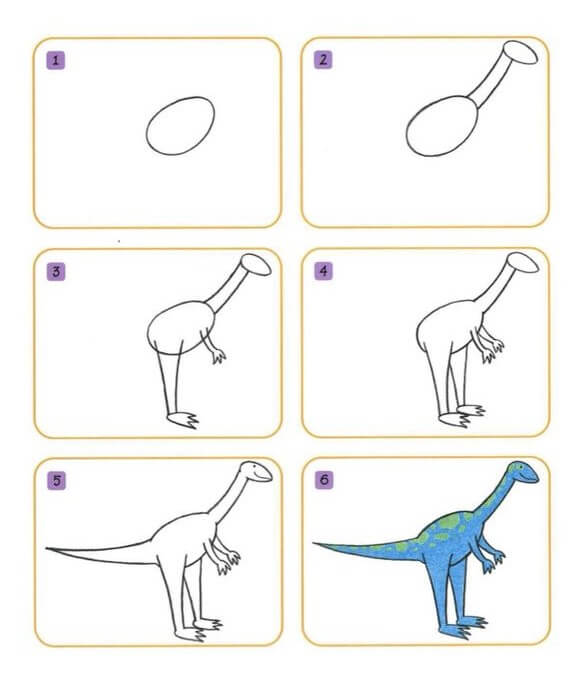 How to draw Carnivorous dinosaurs (12)