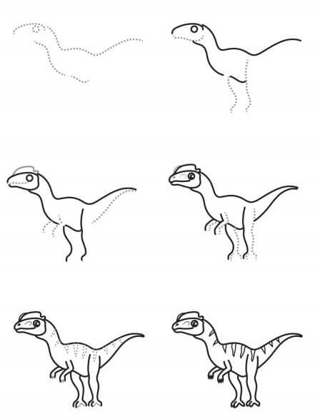 How to draw Carnivorous dinosaurs (2)