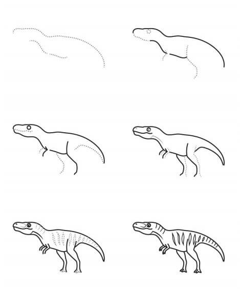 How to draw Carnivorous dinosaurs (8)