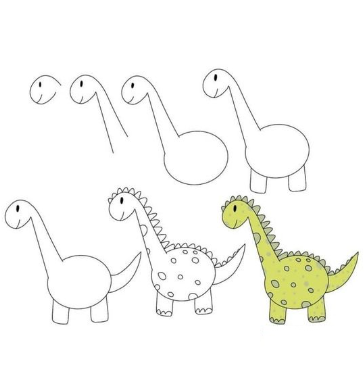 Dinosaur Drawing Ideas