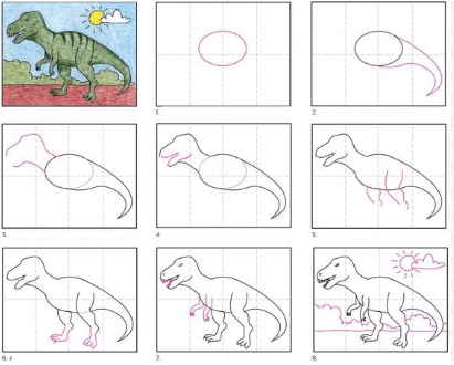 Dinosaur idea 4 Drawing Ideas