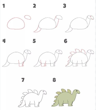 Dinosaur idea 5 Drawing Ideas