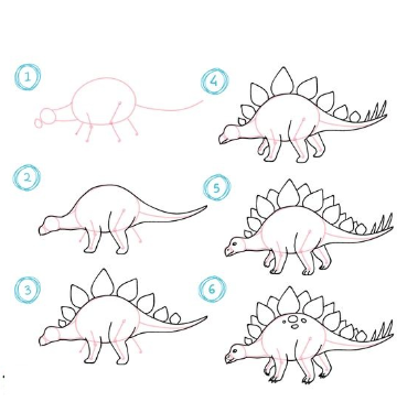Dinosaur idea 7 Drawing Ideas