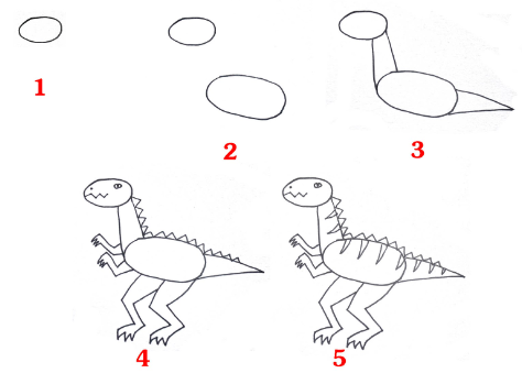 Dinosaur idea 8 Drawing Ideas