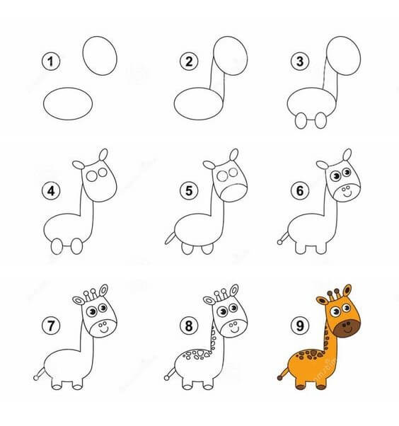 How to draw Giraffe idea (12)