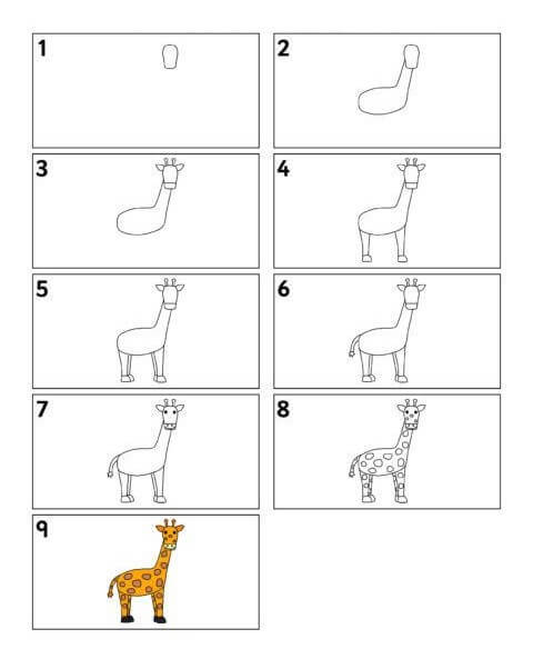 How to draw Giraffe idea (13)