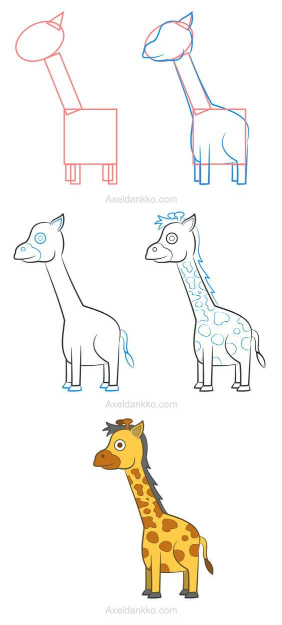 How to draw Giraffe idea (14)