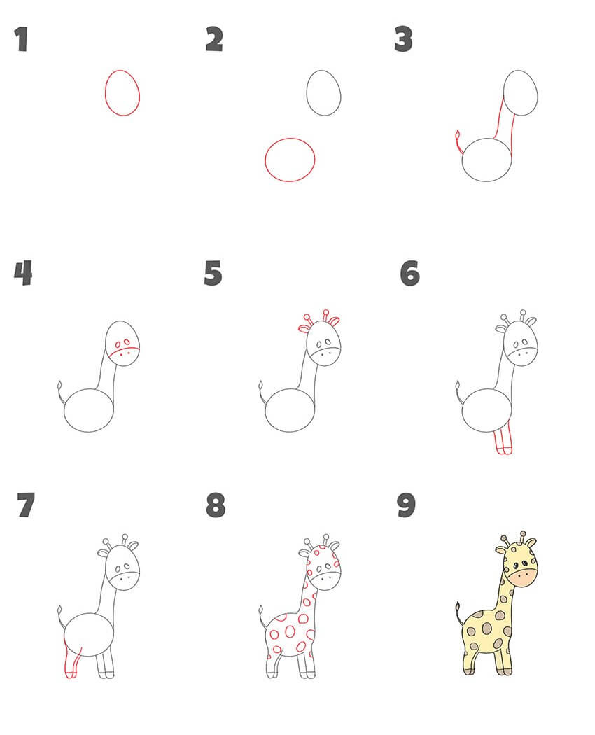 How to draw Giraffe idea (23)