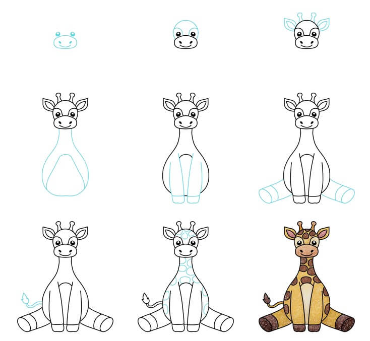 How to draw Giraffe idea (30)