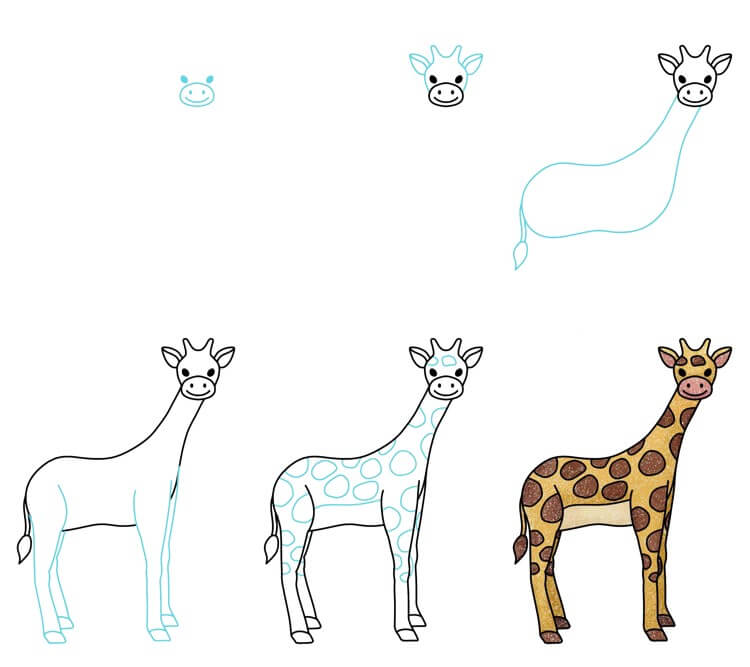 How to draw Giraffe idea (31)