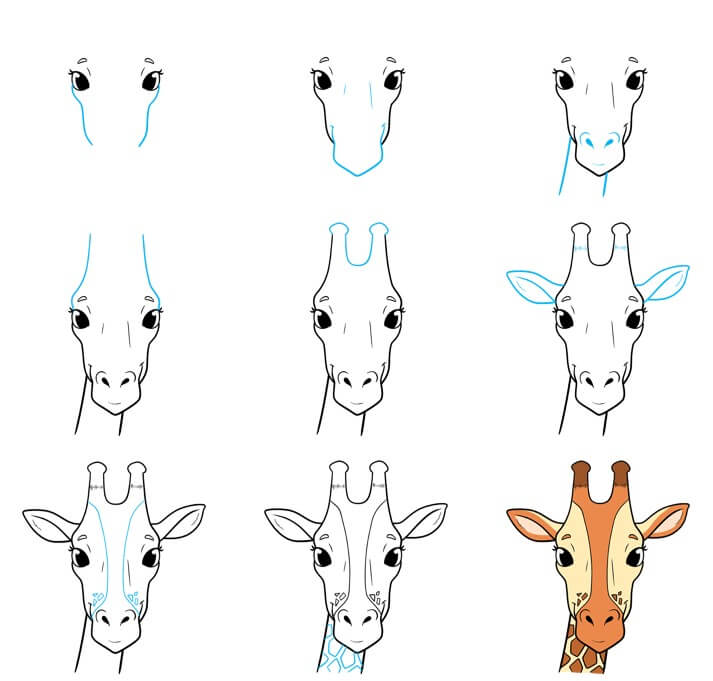 How to draw Giraffe idea (32)