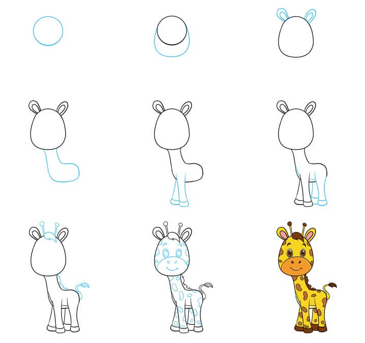 How to draw Giraffe idea (33)