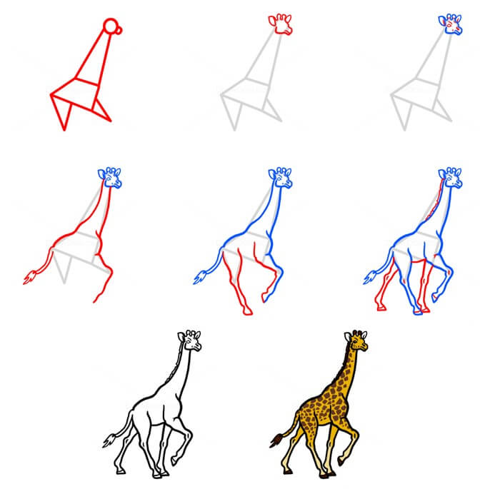 How to draw Giraffe idea (42)