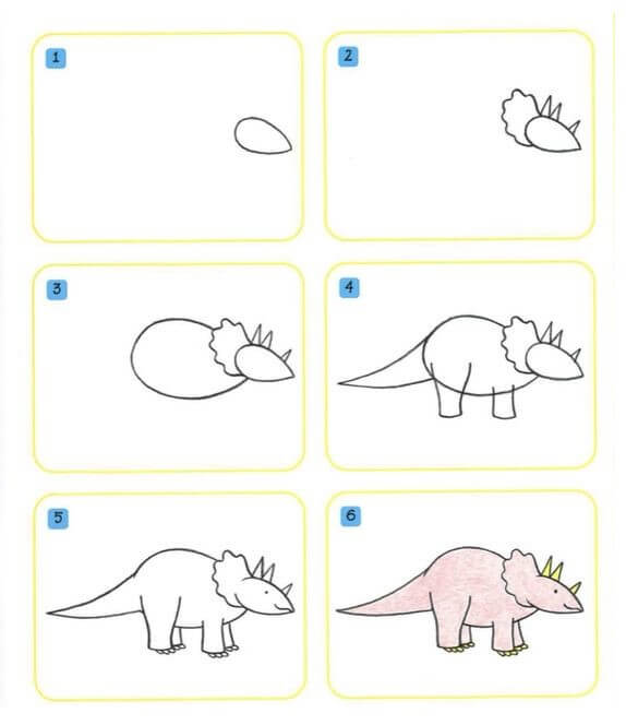 How to draw Herbivorous dinosaurs (15)