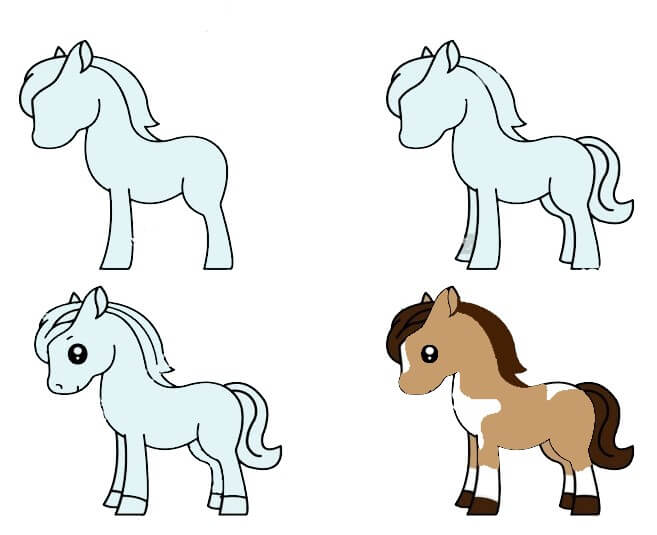 How to draw Horse idea (12)