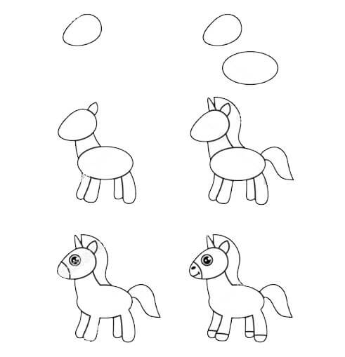 How to draw Horse idea (15)