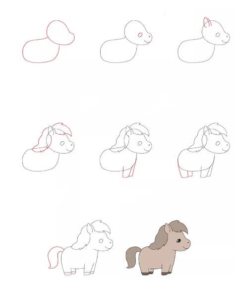 How to draw Horse idea (16)