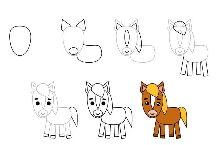 How to draw Horse idea (19)