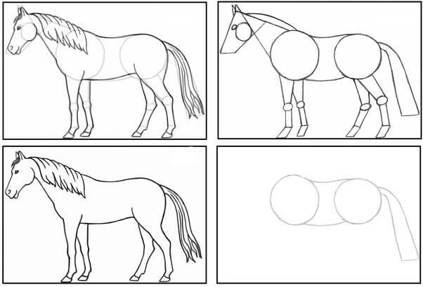 How to draw Horse idea (5)