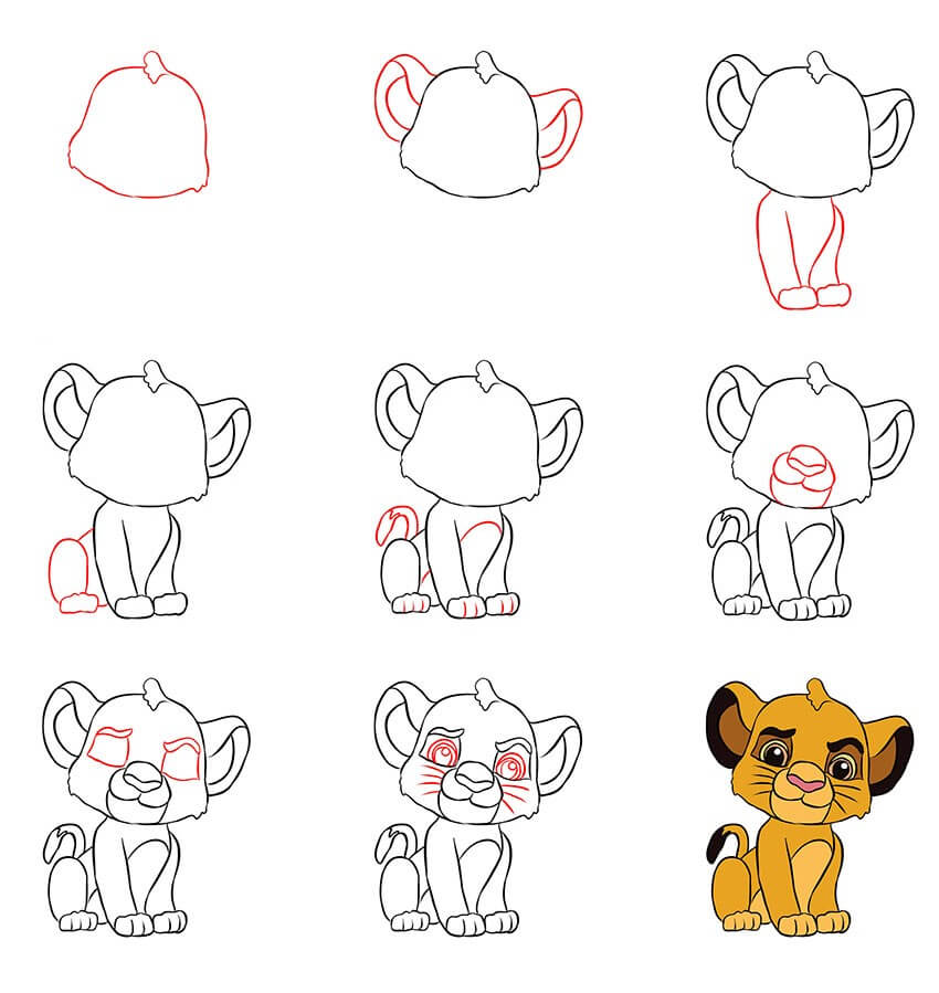 Lion idea (22) Drawing Ideas