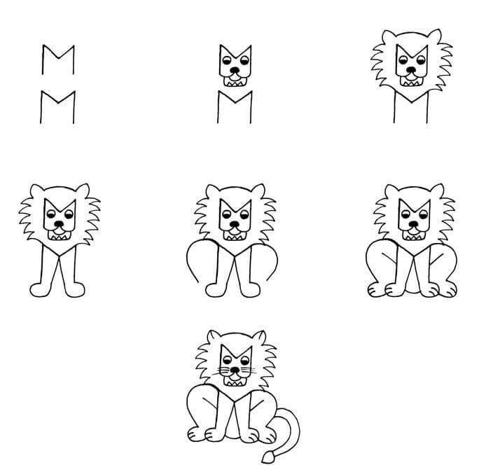 How to draw Lion idea (23)