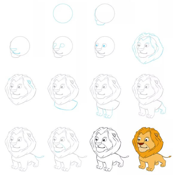 Lion idea (27) Drawing Ideas